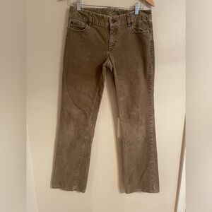 J. Crew Favorite Fit Stretch Corduroy Pants Brown Size 6 Regular - EUC